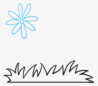 How To Draw Flower Garden - Draw Flower Garden, HD Png Download, Transparent PNG