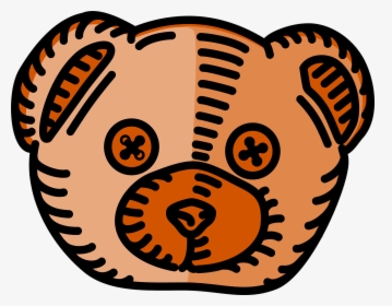 Teddy Bear Outline Head, HD Png Download, Transparent PNG