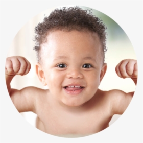 Baby Flexing His Muscles - Breastfeeding Healthy Baby, HD Png Download, Transparent PNG