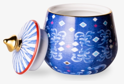 Eleganza Sugar Bowl Cobalt - Blue And White Porcelain, HD Png Download, Transparent PNG