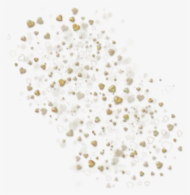 #scatter #hearts #gold #confetti #love #valentinesday - Motif, HD Png Download, Transparent PNG