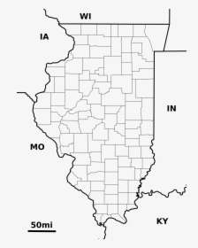 Illinois County Map Vector, HD Png Download, Transparent PNG