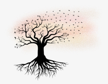 Vector Tree With Roots Png, Transparent Png - Tree With Roots Silhouette Png, Png Download, Transparent PNG
