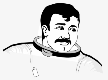 Astronaut Without Helmet Coloring Pages, HD Png Download, Transparent PNG