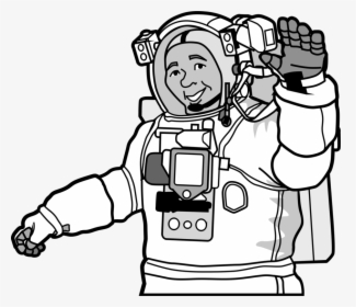 Art,monochrome Photography,head - Astronaut Clipart Black And White, HD Png Download, Transparent PNG