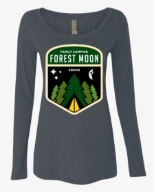 Forest Moon Women S Triblend Long Sleeve Shirt - T-shirt, HD Png Download, Transparent PNG