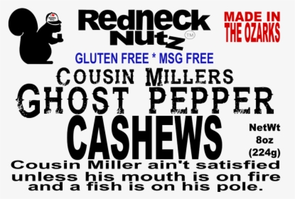 Cousin Miller S Ghost Pepper Front Label - Poster, HD Png Download, Transparent PNG