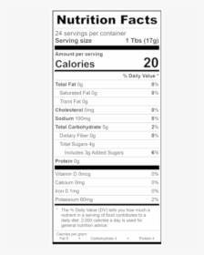 Chip Bag Nutrition Facts, HD Png Download, Transparent PNG