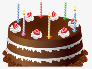 Birthday Cake With 4 Candles Clipart, HD Png Download - vhv