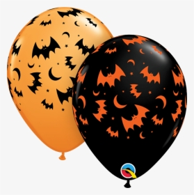 Flying Bats & Moons Balloons - Halloween Latex Balloons, HD Png Download, Transparent PNG