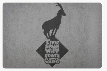Time Spent With Goats Is Never Wasted Doormat - Goat, HD Png Download, Transparent PNG