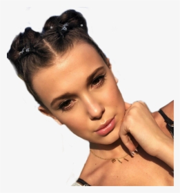 Millie Bobby Brown Face Png In Transparent - Millie Bobby Brown Tik Tok, Png Download, Transparent PNG