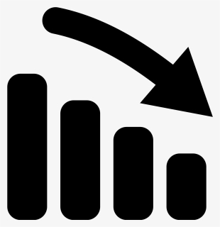 Chart Down Icon, HD Png Download, Transparent PNG