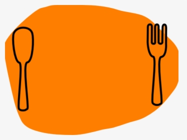 Diner Clipart Cartoon - Fork Plate Free Clipart, HD Png Download, Transparent PNG