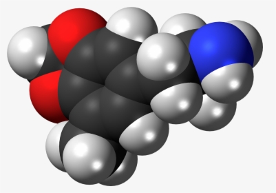 5 Methyl Mda Molecule Spacefill - Molecule, HD Png Download, Transparent PNG