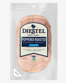 Deli Pre-sliced Turkeybreast Pepperroasted Nongmo Rendering - Diestel Pastrami Turkey, HD Png Download, Transparent PNG