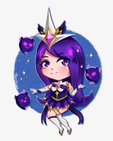 Chibi Star Guardian Syndra By Almagkrueger Hd Wallpaper - Art, HD Png Download, Transparent PNG