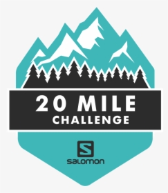The Salomon 20 Mile Challenge Logo - Graphic Design, HD Png Download, Transparent PNG