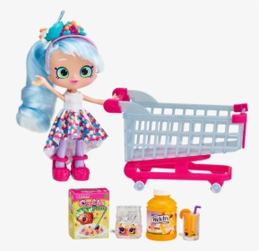 57465 Spk S12 Chrissy Puffs Shp Cart O2 Fep - Shopkins Real Littles Doll, HD Png Download, Transparent PNG