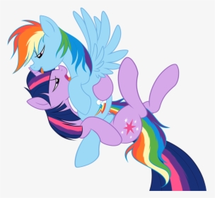 Saucy Twidash - My Little Pony Rainbow Dash X Twilight Sparkle, HD Png Download, Transparent PNG