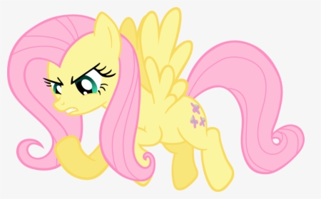 My Little Pony Angry Fluttershy , Png Download - Angry Pinkie Pie And Fluttershy, Transparent Png, Transparent PNG