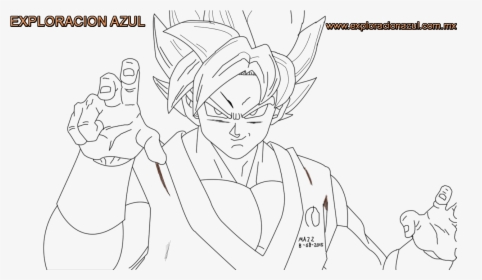 Dibujo De Goku Kakarotto Peleando Cont - Dibujos Para Colorear De Goku Y  Vegeta, HD Png Download , Transparent Png Image - PNGitem