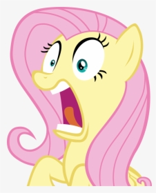 Fluttershy Shocked By Spyro - Rainbow Dash And Fluttershy Shocked, HD Png Download, Transparent PNG