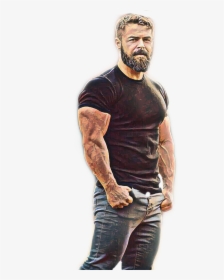 #sexy #guy #dude #hot #stud #manly #masculine #muscle - Tattoo, HD Png Download, Transparent PNG