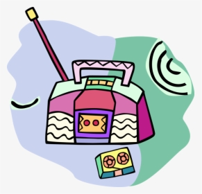 Vector Illustration Of Ghetto Blaster Stereo Sound, HD Png Download, Transparent PNG