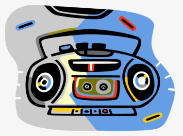 Vector Illustration Of Audio Entertainment Portable, HD Png Download, Transparent PNG