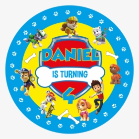 Paw Patrol Blue Party Box Stickers, HD Png Download, Transparent PNG