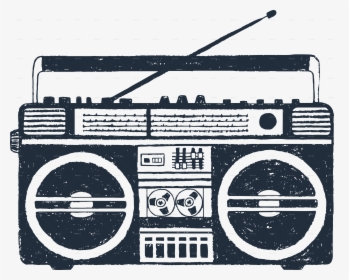 Boombox With Mic Vector, HD Png Download, Transparent PNG