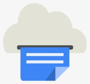 Cloud Print Icon Android Kitkat Png Image, Transparent Png, Transparent PNG