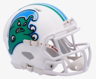 Tulane Angry Wave Speed Mini - Los Angeles Chargers Helmet, HD Png Download, Transparent PNG