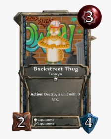 Backstreet Thug - Card Game Example Png, Transparent Png, Transparent PNG