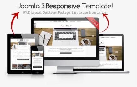 Free Template Joomla 3.8 Responsive, HD Png Download, Transparent PNG