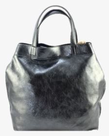 Double Button L020 Grey Metallic Tote Leather Shopping - Tote Bag, HD Png Download, Transparent PNG