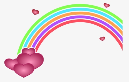 Rainbow Png Free Download - Valentine's Day Clip Art, Transparent Png, Transparent PNG