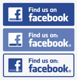 Find Us On Facebook Logo Vector - Find Us On Facebook Button Vector, HD Png Download, Transparent PNG