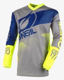 On Elem Factor Neon Blue Jersey Front Web 2 - Jersey Oneal Element Factor, HD Png Download, Transparent PNG