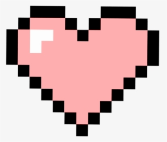 Edit Overlay Tumblr Heart - Pink Pixel Heart, HD Png Download, Transparent PNG
