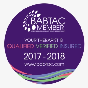 Babtac Qualified, Verified & Insured 17-18 Logo - Stage Design, HD Png Download, Transparent PNG