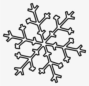 Cartoon Cosmetology Clipart Snowflake Clipart Free - Clipart Snowflake Outline, HD Png Download, Transparent PNG