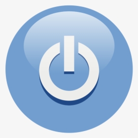 Power Button Save Icon Format - Power Button Icon Blue, HD Png Download, Transparent PNG