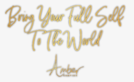 Amber Gold - Calligraphy, HD Png Download, Transparent PNG