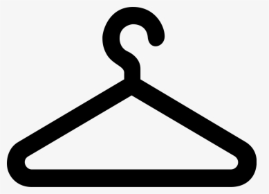 Transparent Clothes Line Png - Clipart Black And White Hanger, Png Download, Transparent PNG
