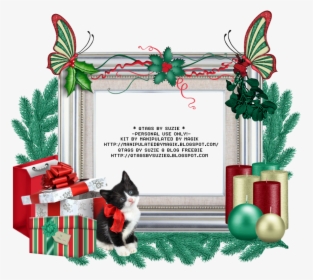Clip Black And White Library Beautiful Christmas Background - Christmas Ornament, HD Png Download, Transparent PNG