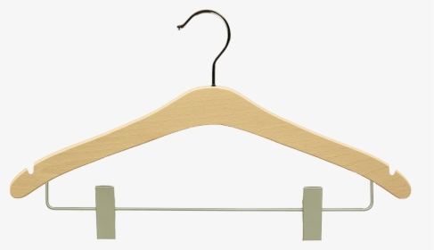 Wooden Hanger With Clip Png, Transparent Png, Transparent PNG