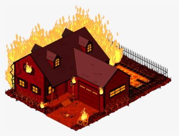 House In The Fire Png, Transparent Png, Transparent PNG