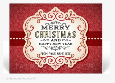 Vintage Christmas Holiday Postcards For Customers [pc645] - Label, HD Png Download, Transparent PNG